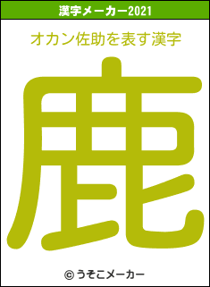 オカン佐助の2021年の漢字メーカー結果