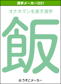 オナホマンの2021年の漢字メーカー結果