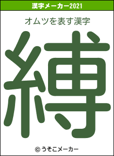 オムツの2021年の漢字メーカー結果