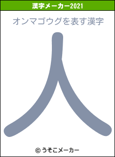 オンマゴウグの2021年の漢字メーカー結果