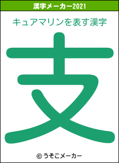 キュアマリンの2021年の漢字メーカー結果