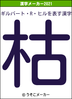 ギルバート・R・ヒルの2021年の漢字メーカー結果