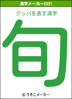 クッパの2021年の漢字メーカー結果