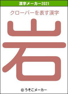 クローバーの2021年の漢字メーカー結果