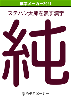 ステハン太郎の2021年の漢字メーカー結果