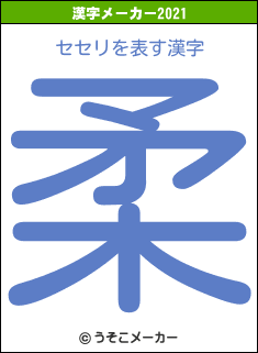 セセリの2021年の漢字メーカー結果