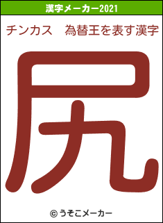 チンカス　為替王の2021年の漢字メーカー結果