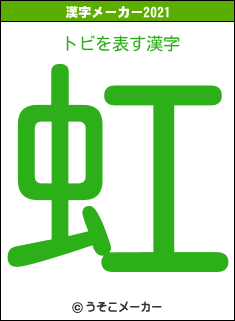 トビの2021年の漢字メーカー結果