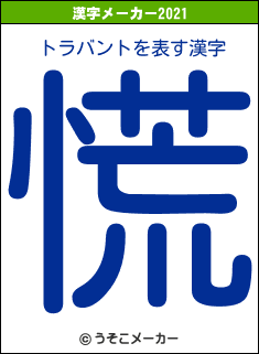 トラバントの2021年の漢字メーカー結果