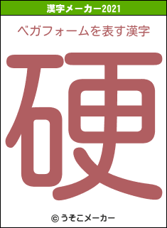 ベガフォームの2021年の漢字メーカー結果