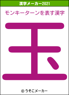 モンキーターンの2021年の漢字メーカー結果
