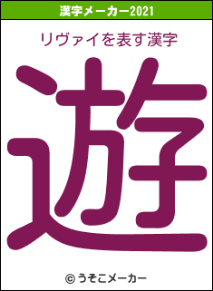 リヴァイの2021年の漢字メーカー結果