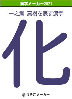 一之瀬 真樹の2021年の漢字メーカー結果
