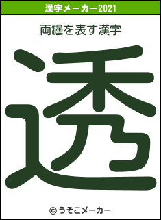 両罎の2021年の漢字メーカー結果