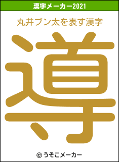 丸井ブン太の2021年の漢字メーカー結果