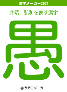 井端　弘和の2021年の漢字メーカー結果