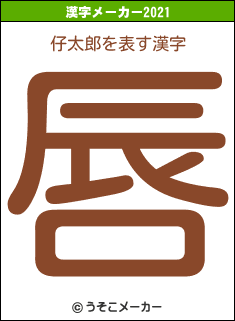 仔太郎の2021年の漢字メーカー結果