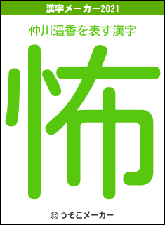 仲川遥香の2021年の漢字メーカー結果