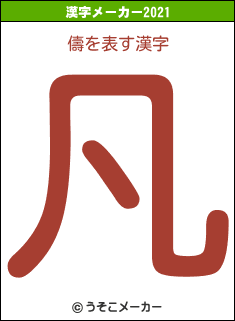 儔の2021年の漢字メーカー結果