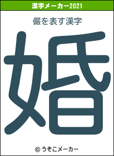 儼の2021年の漢字メーカー結果