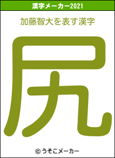 加藤智大の2021年の漢字メーカー結果