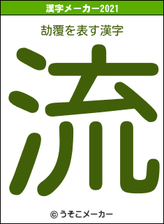 劼覆の2021年の漢字メーカー結果
