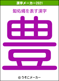 匐佑蠅の2021年の漢字メーカー結果