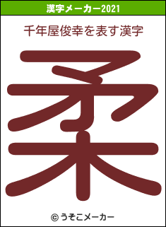 千年屋俊幸の2021年の漢字メーカー結果