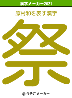 原村和の2021年の漢字メーカー結果