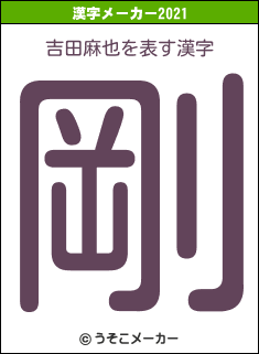 吉田麻也の2021年の漢字メーカー結果