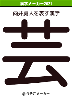 向井勇人の2021年の漢字メーカー結果