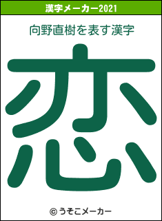 向野直樹の2021年の漢字メーカー結果