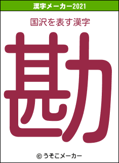 国沢の2021年の漢字メーカー結果