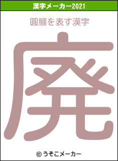 圓膕の2021年の漢字メーカー結果