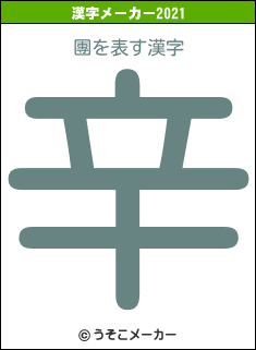 團の2021年の漢字メーカー結果