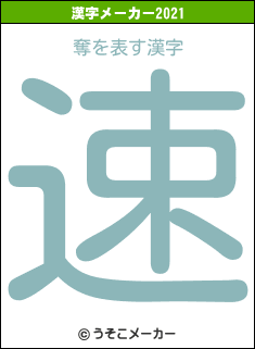 奪の2021年の漢字メーカー結果