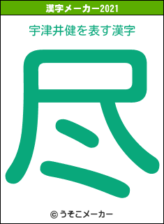 宇津井健の2021年の漢字メーカー結果