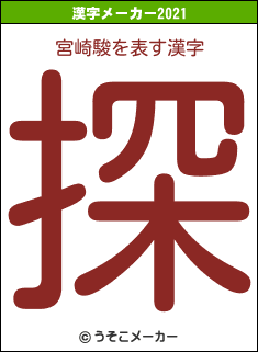 宮崎駿の2021年の漢字メーカー結果