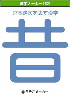 宮本浩次の2021年の漢字メーカー結果