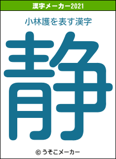小林護の2021年の漢字メーカー結果
