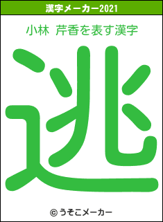 小林 芹香の2021年の漢字メーカー結果