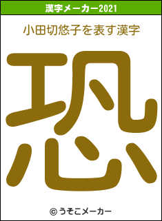 小田切悠子の2021年の漢字メーカー結果