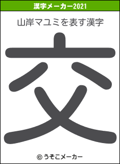 山岸マユミの2021年の漢字メーカー結果