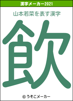 山本若菜の2021年の漢字メーカー結果