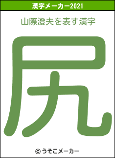 山際澄夫の2021年の漢字メーカー結果