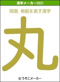 岡島 侑毅の2021年の漢字メーカー結果