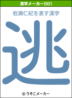 岩瀬仁紀の2021年の漢字メーカー結果