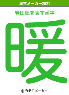 岩田聡の2021年の漢字メーカー結果