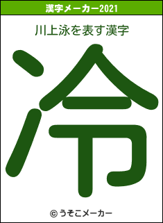 川上泳の2021年の漢字メーカー結果