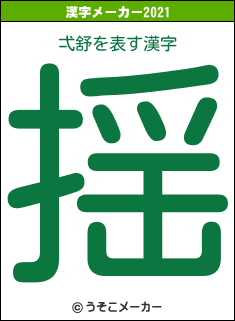 弌舒の2021年の漢字メーカー結果